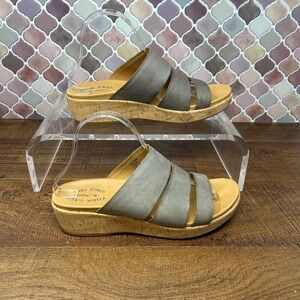 Women's Kork-Ease Menzie‎ Platform Slides, Size 9, Taupe